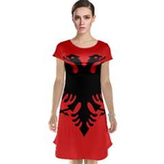 Albania Flag Cap Sleeve Nightdress by FlagGallery