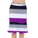 Asexual Pride Flag LGBTQ Short Mermaid Skirt View1