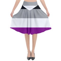 Asexual Pride Flag Lgbtq Flared Midi Skirt by lgbtnation