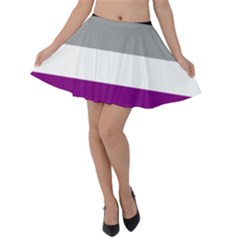 Asexual Pride Flag Lgbtq Velvet Skater Skirt by lgbtnation