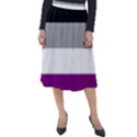 Asexual Pride Flag LGBTQ Classic Velour Midi Skirt  View1