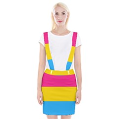 Pansexual Pride Flag Braces Suspender Skirt by lgbtnation