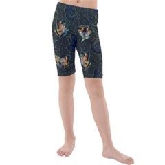 King And Queen  Kids  Mid Length Swim Shorts by Mezalola