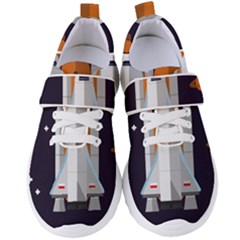 Rocket Space Universe Spaceship Women s Velcro Strap Shoes by Pakrebo