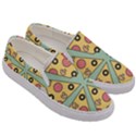 Pizza Slice Food Italian Men s Canvas Slip Ons View3