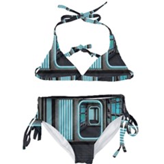 Explore Outer Space Sci Fi Fantasy Kids  Classic Bikini Set by Pakrebo