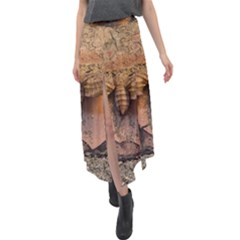 Night Moth Velour Split Maxi Skirt by Riverwoman