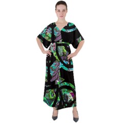 Design 11 V-neck Boho Style Maxi Dress by TajahOlsonDesigns