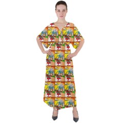 Jester V-neck Boho Style Maxi Dress by ArtworkByPatrick