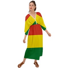 Bolivia Flag Grecian Style  Maxi Dress by FlagGallery