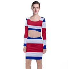 Costa Rica Flag Top And Skirt Sets by FlagGallery