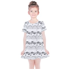 Notes Lines Music Kids  Simple Cotton Dress by Mariart