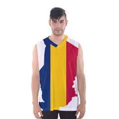 Chad Flag Map Geography Outline Men s Sportswear by Sapixe