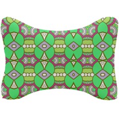 Circles And Other Shapes Pattern                            Seat Head Rest Cushion by LalyLauraFLM