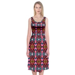 E 2 Midi Sleeveless Dress by ArtworkByPatrick