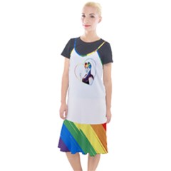 Rainbow Hair Camis Fishtail Dress by JadehawksAnD