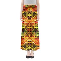 Mosaic Structure Grain Mode Full Length Maxi Skirt by Pakrebo