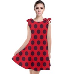 Summer Dots Tie Up Tunic Dress by scharamo