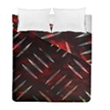 Background Red Metal Duvet Cover Double Side (Full/ Double Size) View1