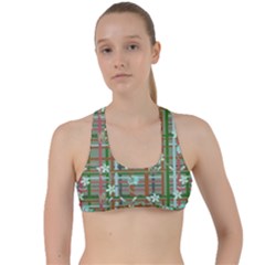 Textile Fabric Criss Cross Racerback Sports Bra by HermanTelo