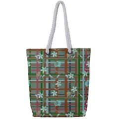 Textile Fabric Full Print Rope Handle Tote (small) by HermanTelo