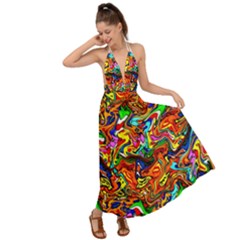 I 4 Backless Maxi Beach Dress by ArtworkByPatrick