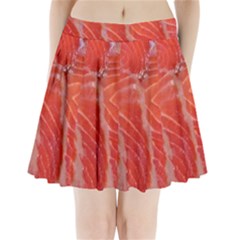 Food Fish Red Trout Salty Natural Pleated Mini Skirt by Pakrebo