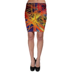 Board Circuits Control Center Trace Bodycon Skirt by Pakrebo