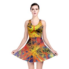 Board Circuits Control Center Trace Reversible Skater Dress by Pakrebo