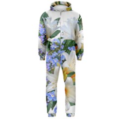 Flowers Lilies Arrangement Bouquet Hooded Jumpsuit (men)  by Pakrebo