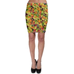 Background Pattern Structure Fruit Bodycon Skirt by Pakrebo