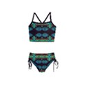 Ovals and tribal shapes                               Girls  Tankini Swimsuit View1