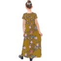 Textile Flowers Pattern Kids  Short Sleeve Maxi Dress View2