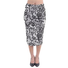 Encaje Midi Pencil Skirt by Sobalvarro