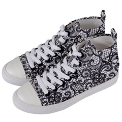 Encaje Women s Mid-top Canvas Sneakers by Sobalvarro