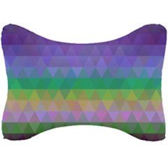 Abstract Texture Triangle Geometric Seat Head Rest Cushion by Simbadda