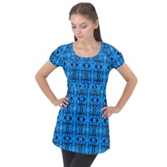 L 9 Puff Sleeve Tunic Top by ArtworkByPatrick