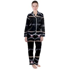 Planet Sky Lake Landscape Sun Satin Long Sleeve Pyjamas Set by Simbadda