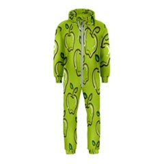 Fruit Apple Green Hooded Jumpsuit (kids) by HermanTelo