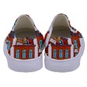 City Buildings Brick Architecture Kids  Canvas Slip Ons View4