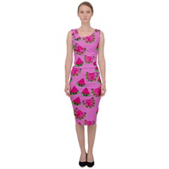 Watermelons Pattern Sleeveless Pencil Dress by bloomingvinedesign