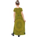 Flowers In Yellow For Love Of The Nature Kids  Short Sleeve Maxi Dress View2