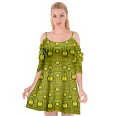 Flower Island With A Sunrise So Peaceful Cutout Spaghetti Strap Chiffon Dress by pepitasart