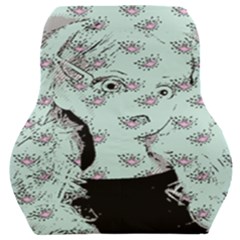 Wide Eyed Girl Car Seat Back Cushion  by snowwhitegirl