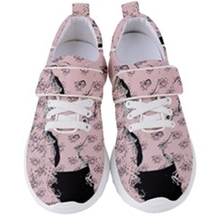 Wide Eyed Girl Pink Women s Velcro Strap Shoes by snowwhitegirl