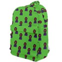 Nerdy 60s  Girl Pattern Green Classic Backpack View1