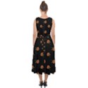 Peach Rose Black Midi Tie-Back Chiffon Dress View2