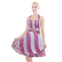 Easter Egg Colorful Spring Color Halter Party Swing Dress  View1