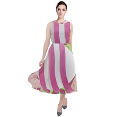 Easter Egg Colorful Spring Color Round Neck Boho Dress by Simbadda