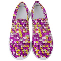 Funky Sequins Men s Slip On Sneakers by essentialimage